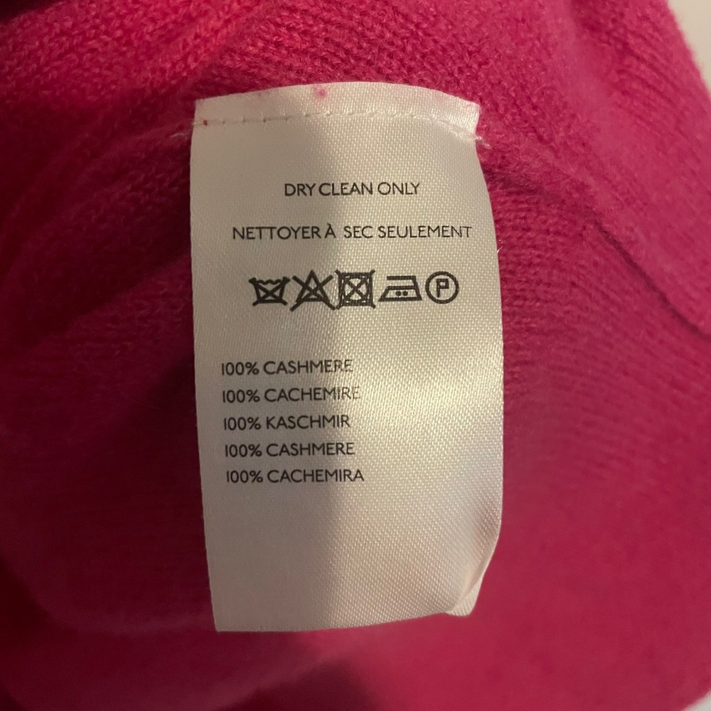 Maeve‎ Anthropologie Cashmere V Neck Sweater Oversized pink soft girl bridal - Picture 5 of 5